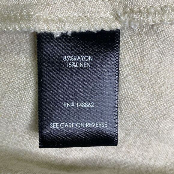 Torrid Linen Blend Peasant Dress Size 2X Natural Tan Farmcore Minimalist Pockets - Picture 9 of 10